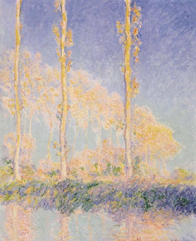 Claude Monet Three Poplars,Autumn Effect